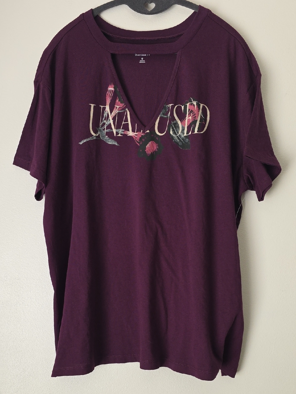 Torrid Plum "Unamused" Oversized Tee